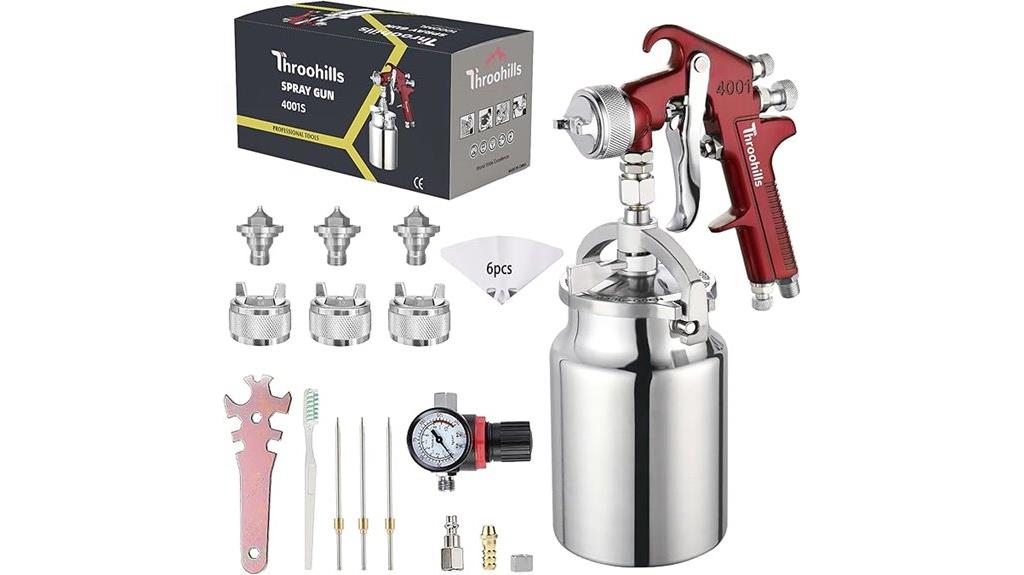 red siphon spray gun