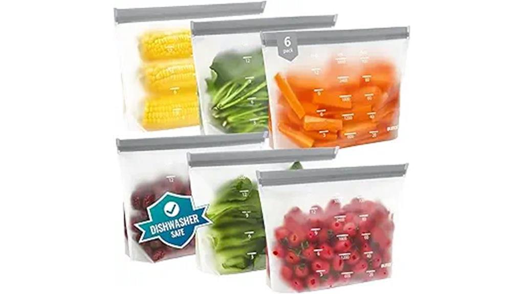 reusable silicone storage bags