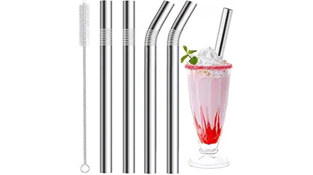 reusable stainless steel straws