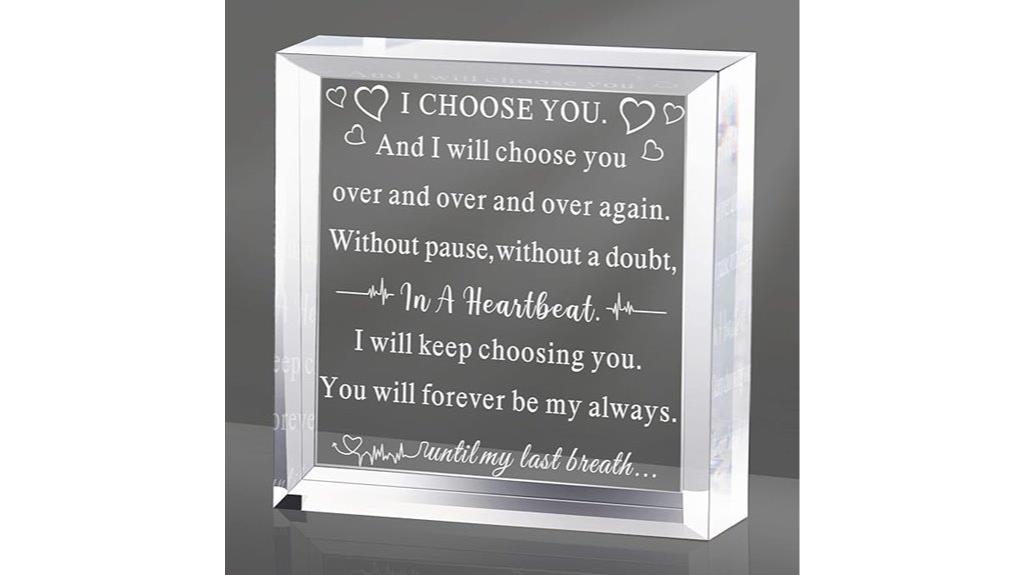 romantic acrylic keepsake gift