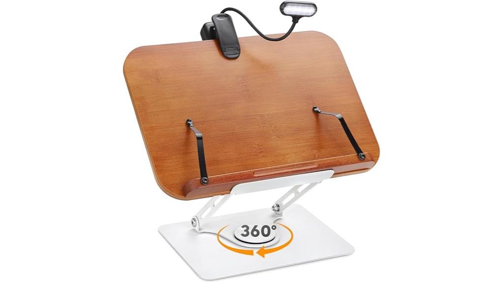 rotatable reading light stand