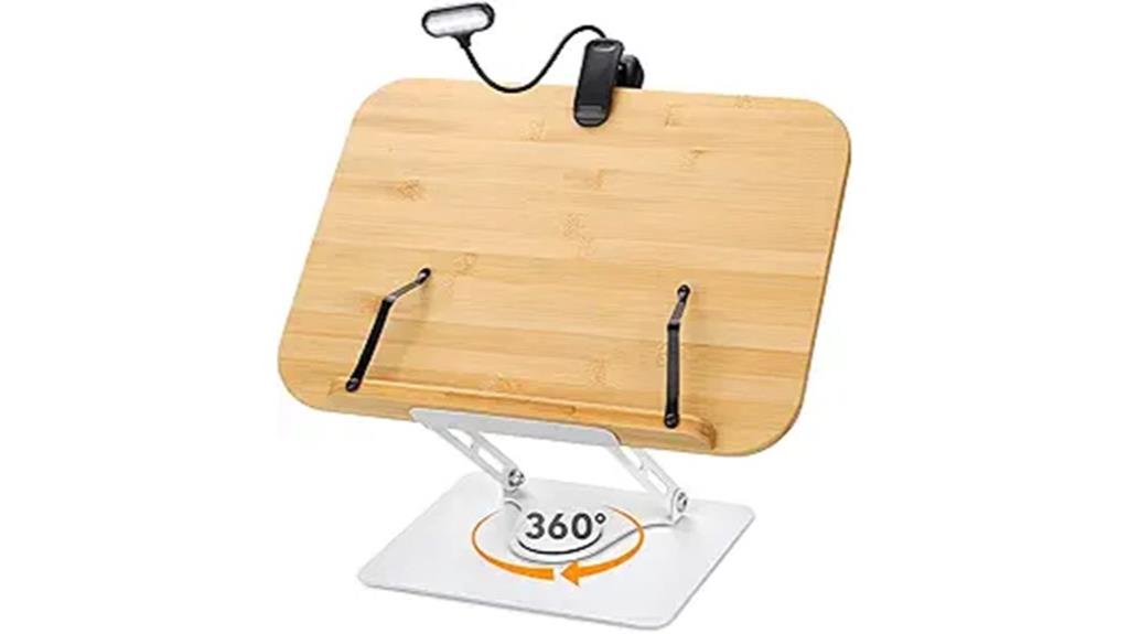 rotating reading book stand