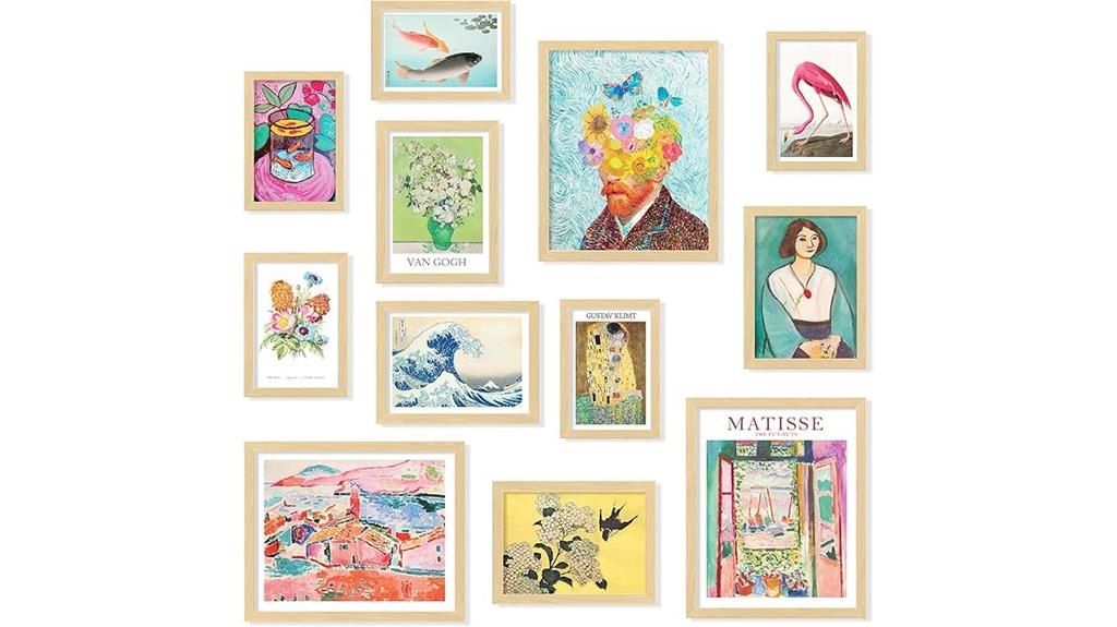 set of 97 eclectic wall art