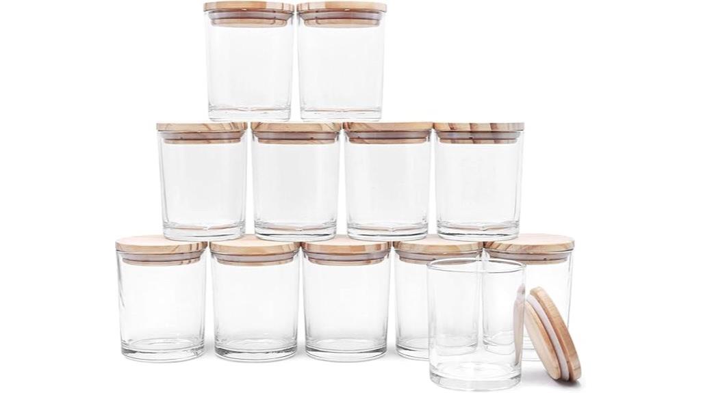 set of twelve 7oz jars