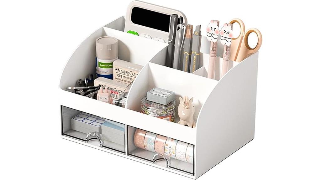 six compartment desk organizer