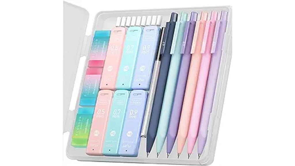 six piece candy shaped pencils