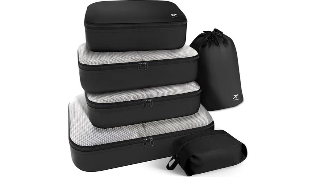 six piece travel organizer