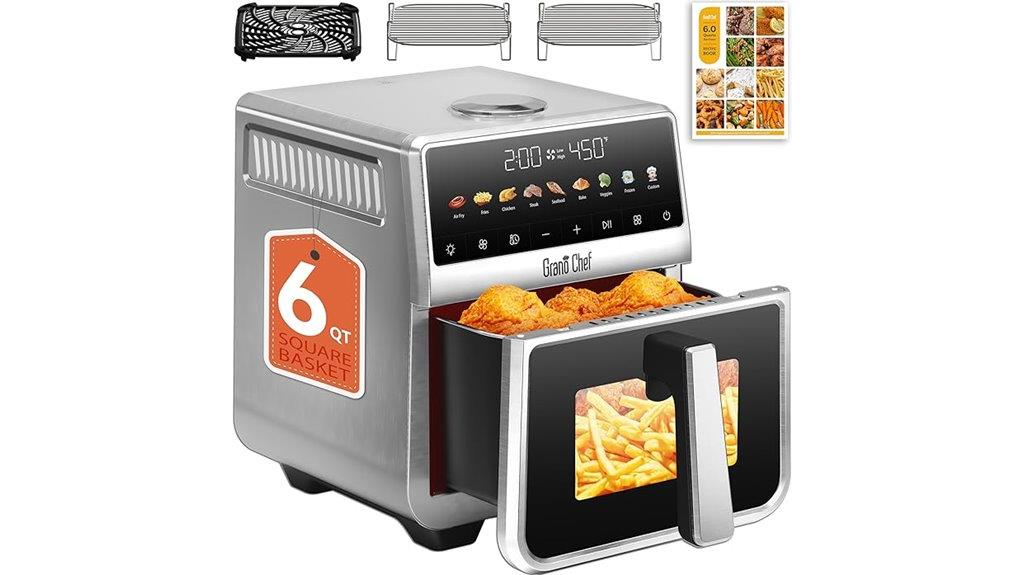 six quart stainless steel