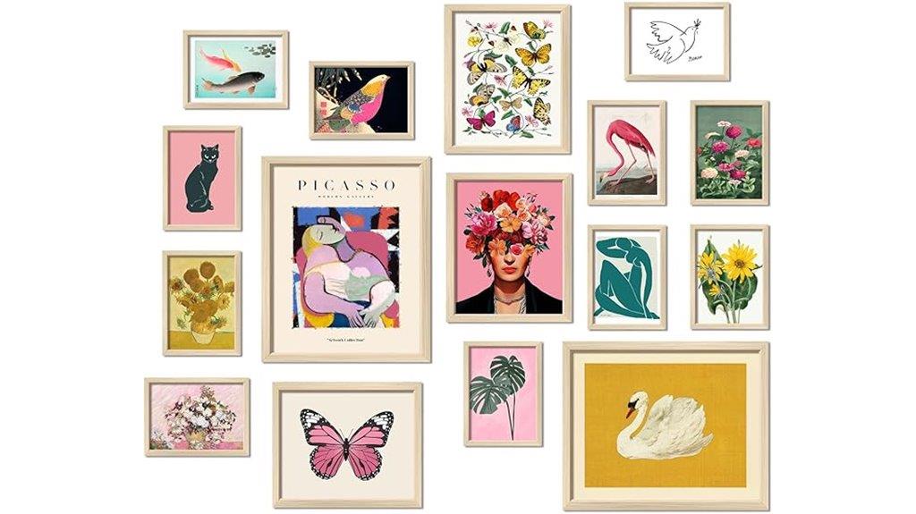 sixteen frame wall art