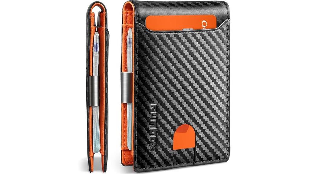 slim rfid leather wallet