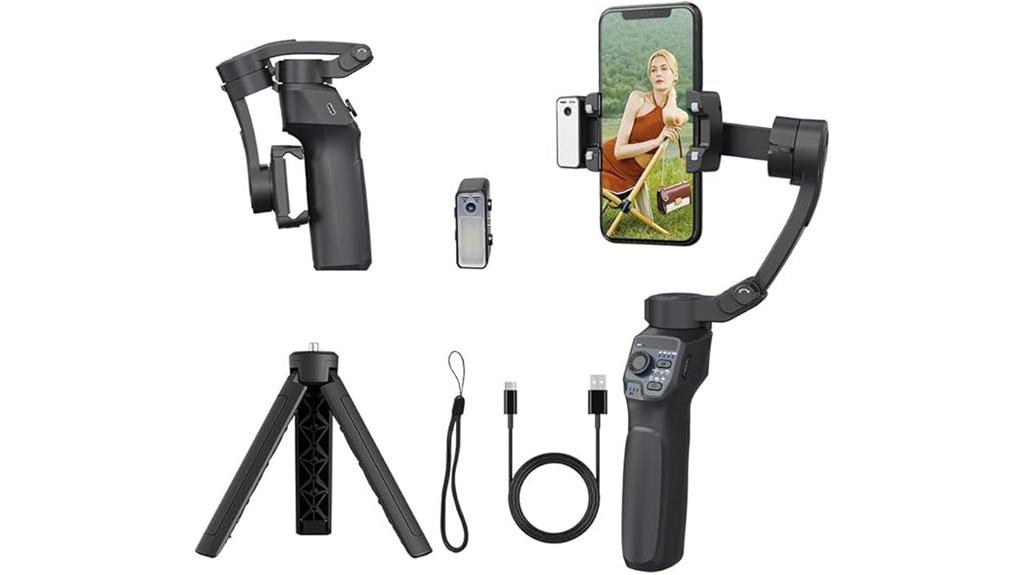 smartphone gimbal with fill light