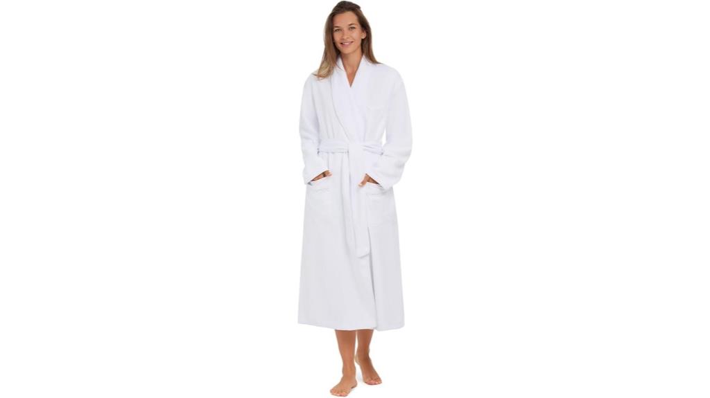 soft microfiber bathrobe