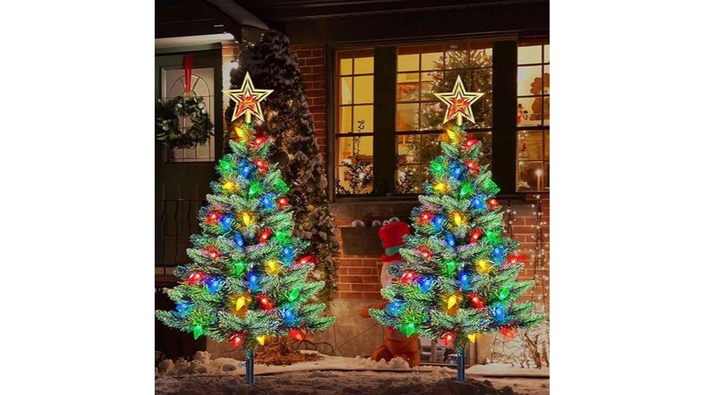 solar christmas tree decorations