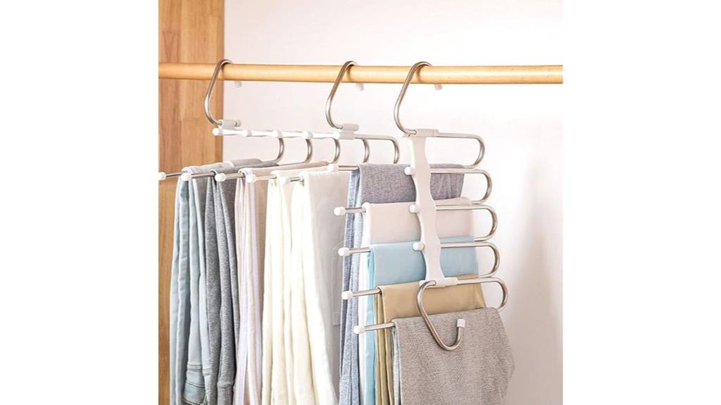 space saving metal closet hangers