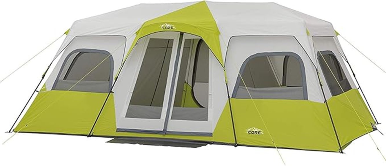 spacious multi person camping tents