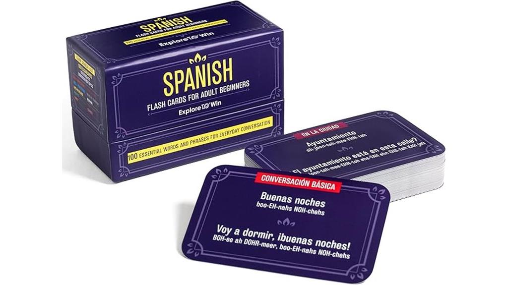 spanish flash cards for learning