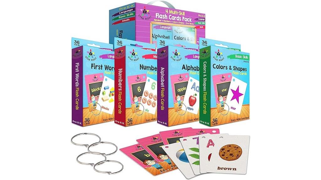 star toddler flash cards