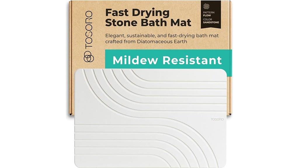 stone non slip diatomaceous bath