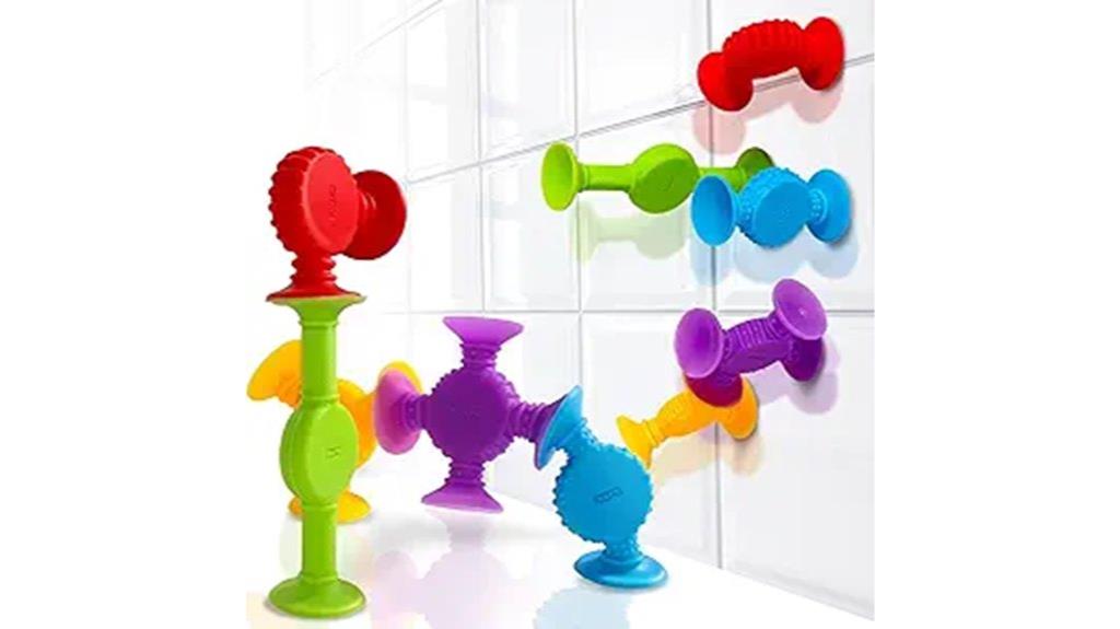 suction bath toy set