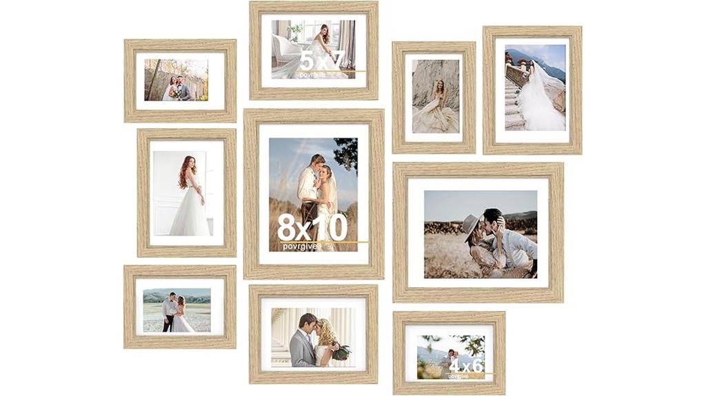 ten frame collage set