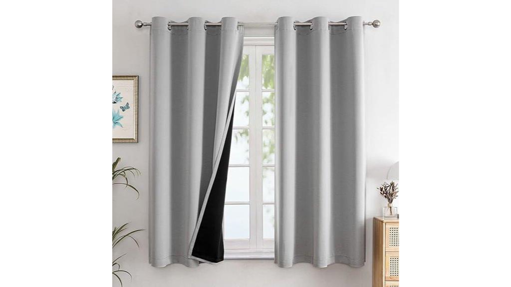 thermal insulated curtain panels