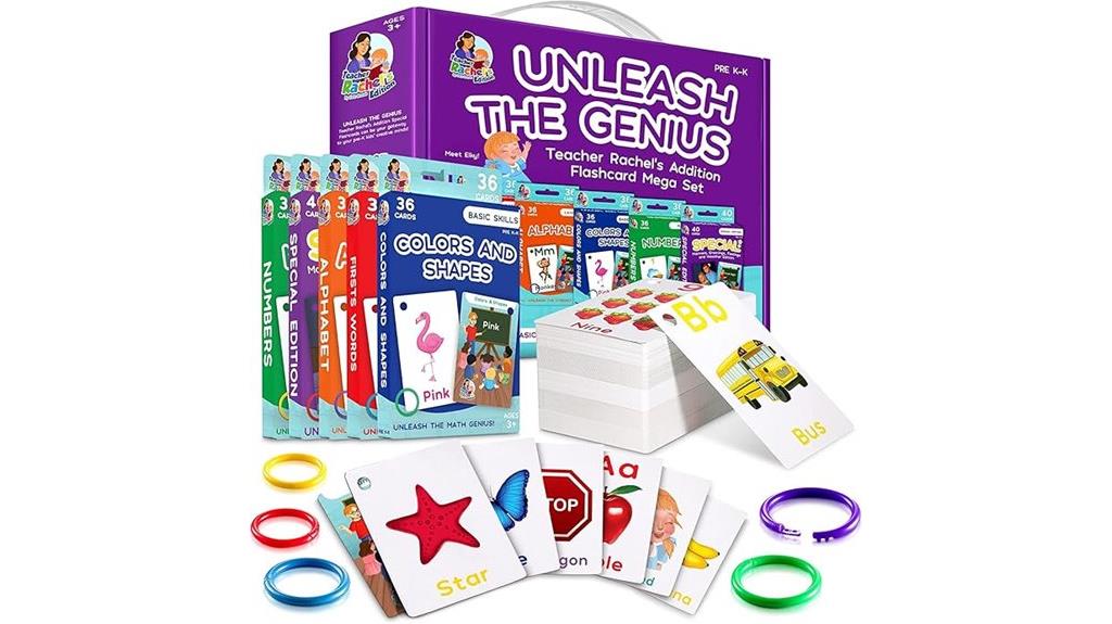 toddler educational flash card set