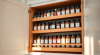 top cabinet spice storage