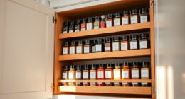 top cabinet spice storage