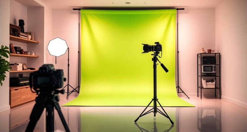 top green screen studio equipment