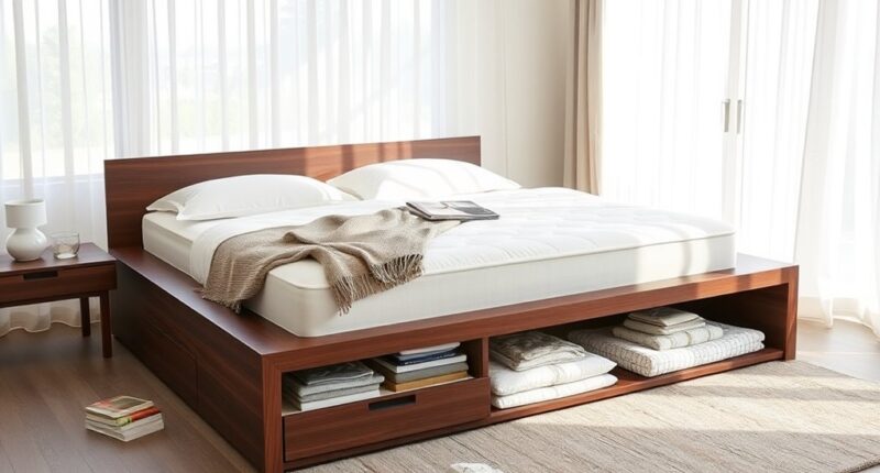 top storage bed frame options