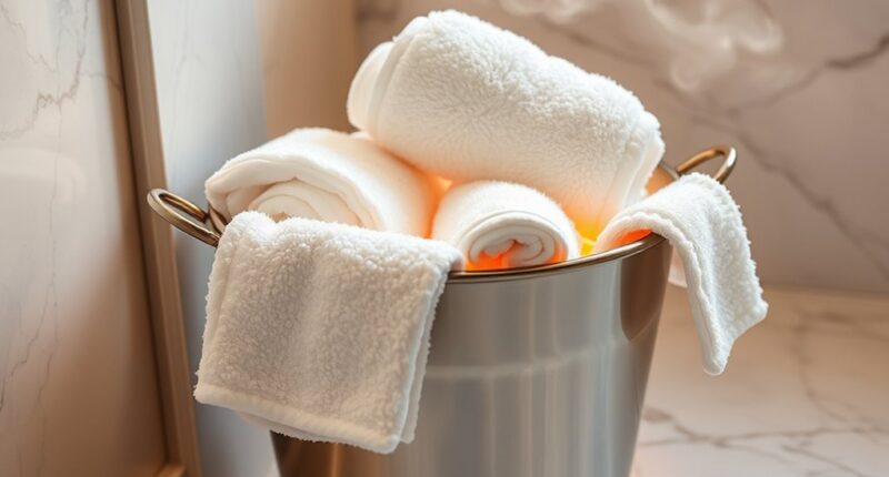 top towels warmer buckets