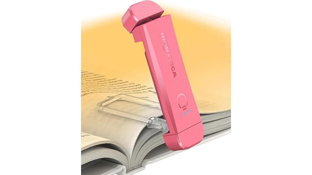 touch controlled amber reading light