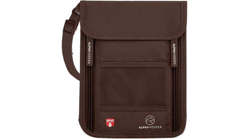 travel passport neck pouch