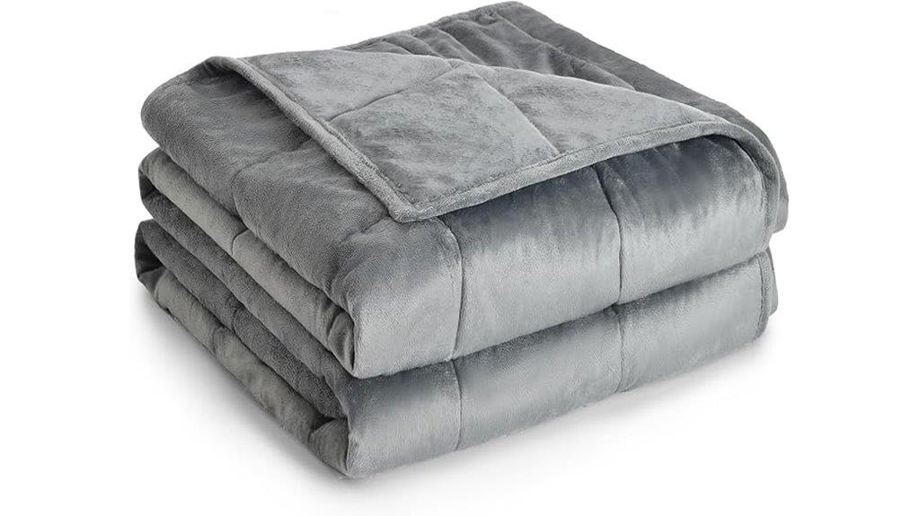 twin size grey blanket
