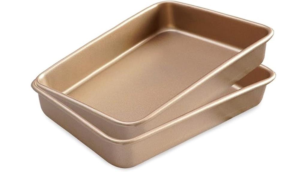 two 11 inch baking sheets