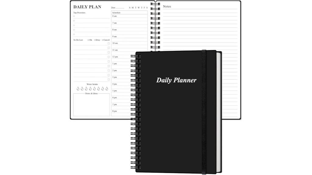 undated a5 daily planner