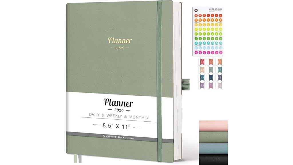vegan leather planner