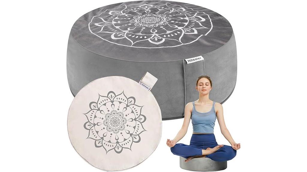 velvet healer meditation cushion