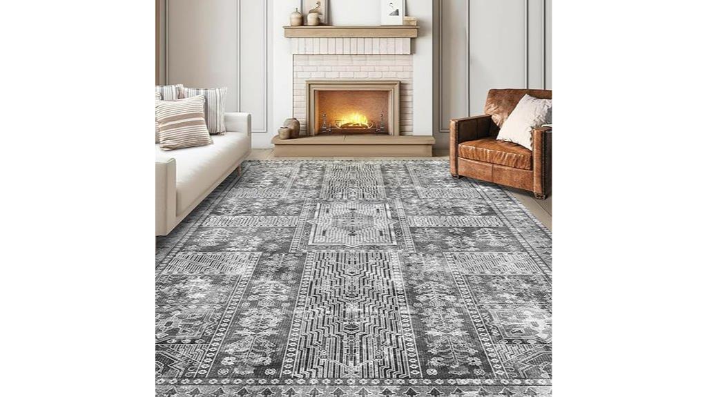 vintage 5x7 washable rug