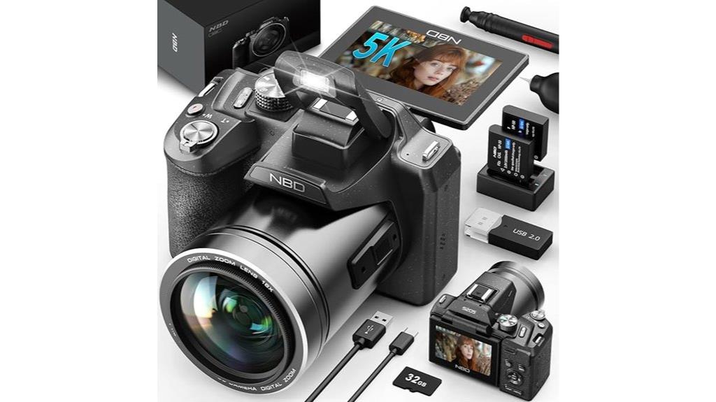 vlogging camera with zoom