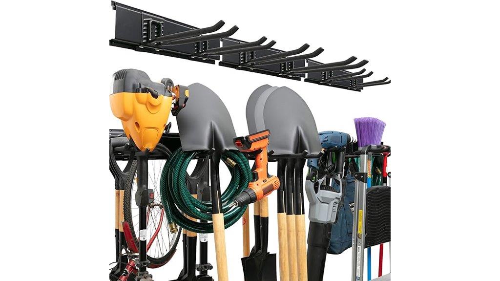 wall mounted garage tool rack