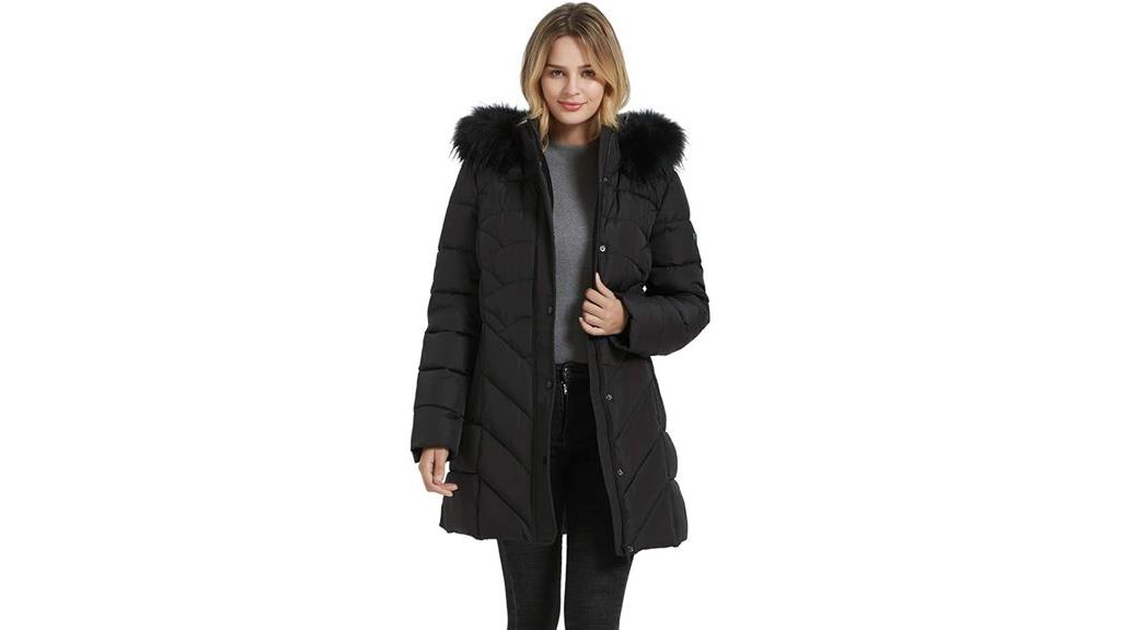 warm thick long coat