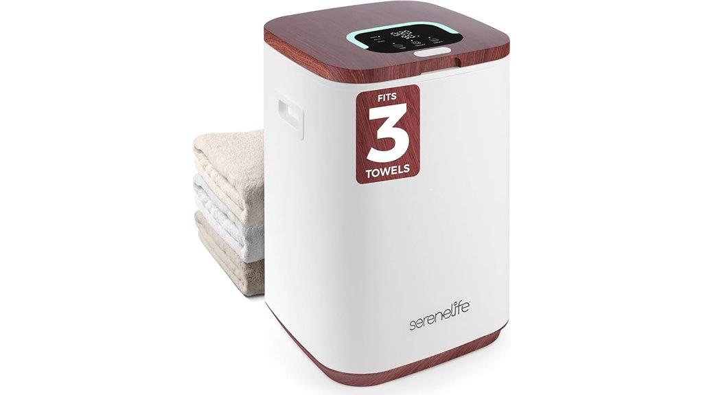 warm towel with timer