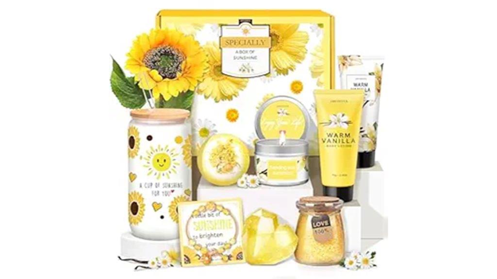 warm vanilla self care set