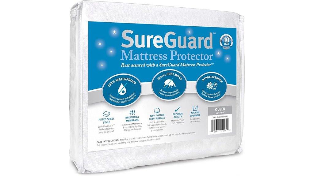 waterproof hypoallergenic mattress protector