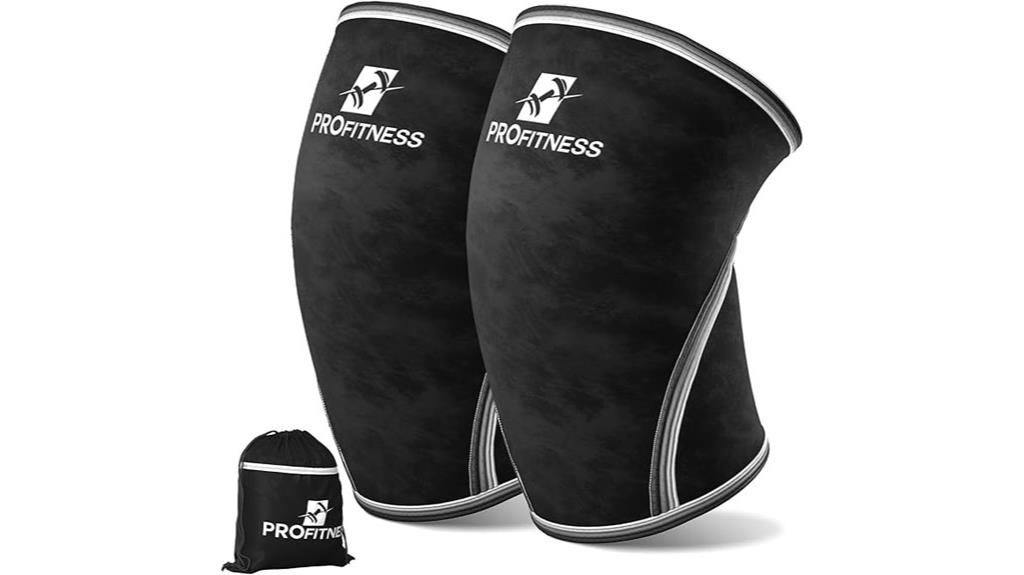 weightlifting knee support sleeves