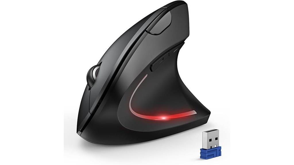 wireless ergonomic vertical mouse