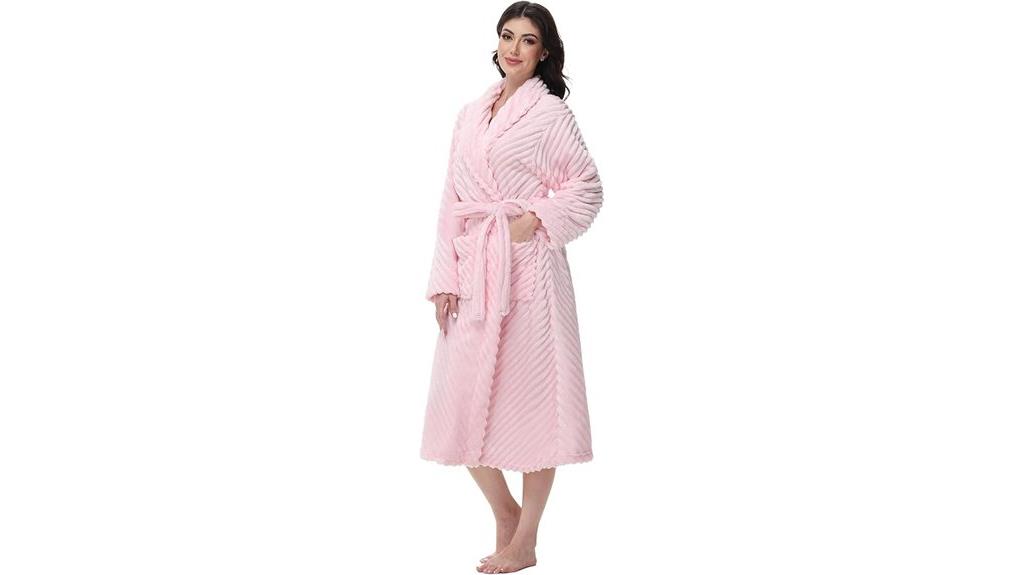 women s cozy fleece robe