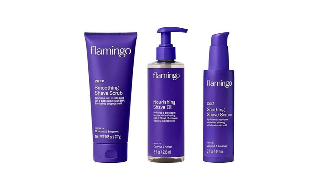 women s flamingo shaving kit