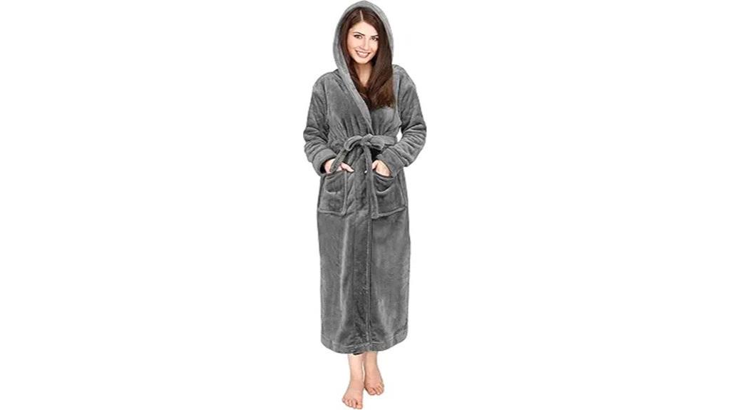 women s plush fleece robe